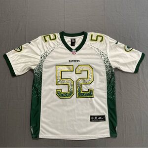 Rare Nike On Field Clay Matthews Jersey Size 44 Stitched Packers NFL White